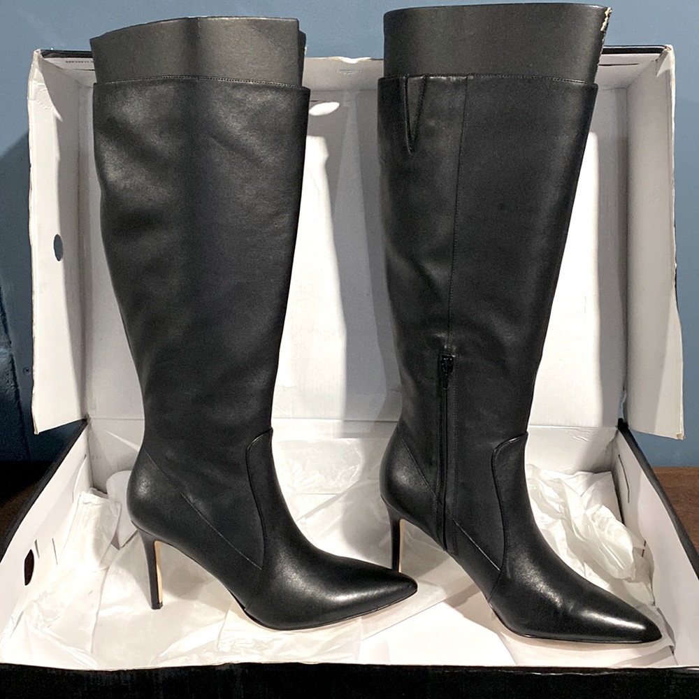 Nine West leather knee high boots